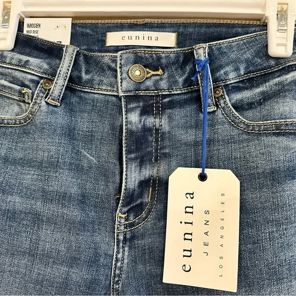 Eunina Blue Boot Cut Jeans with Classic Style - Picture 2 of 4